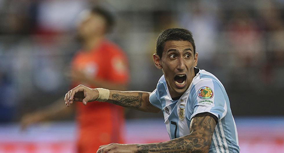Argentina y Chile jugaron un gran partido de Copa América. Di María abrió la cuenta. (Foto: EFE)