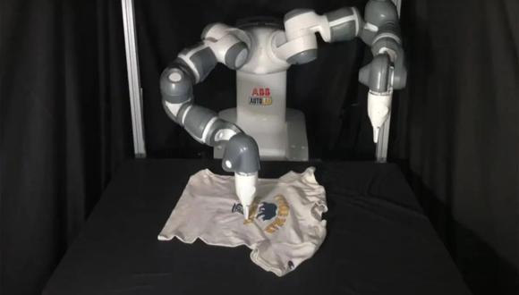 Este es el robot que usa inteligencia artificial y es capaz de doblar 40 prendas en una hora. (Foto: SpeedFolding)