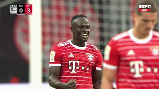 Mané se estrenó con gol en la Bundesliga: el senegalés marcó el 3-0 para el Bayern Munich vs. Frankfurt | VIDEO
