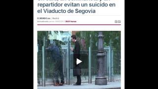 España: cura evitó que un hombre se suicide en el viaducto de Segovia