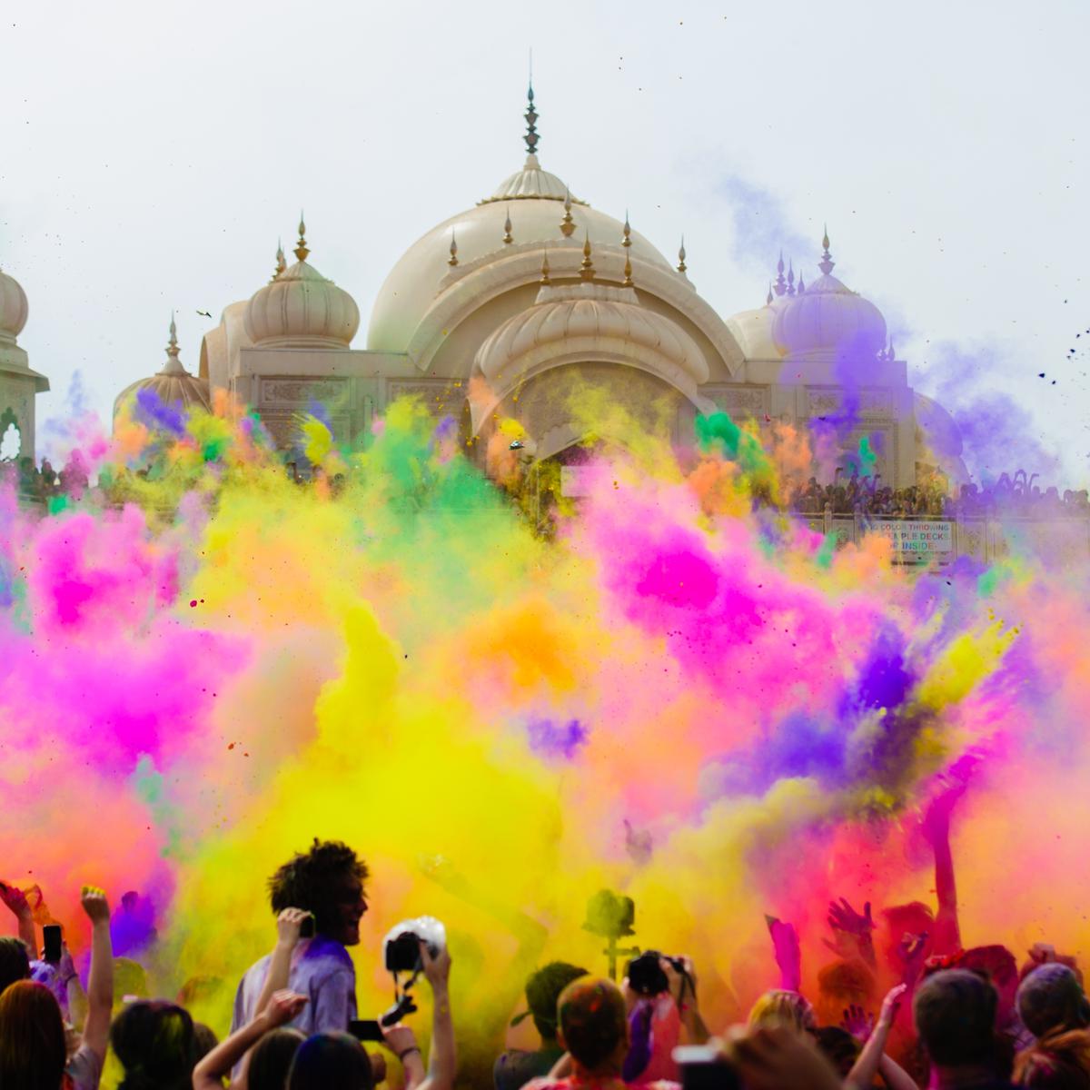 Actividades con polvos Holi  Juegos con polvos Holi - Fiestas de Color