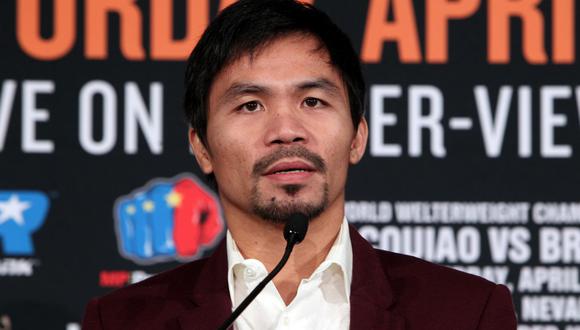 Manny Pacquiao se encuentra retirado de los rings de box por el momento. (AFP)