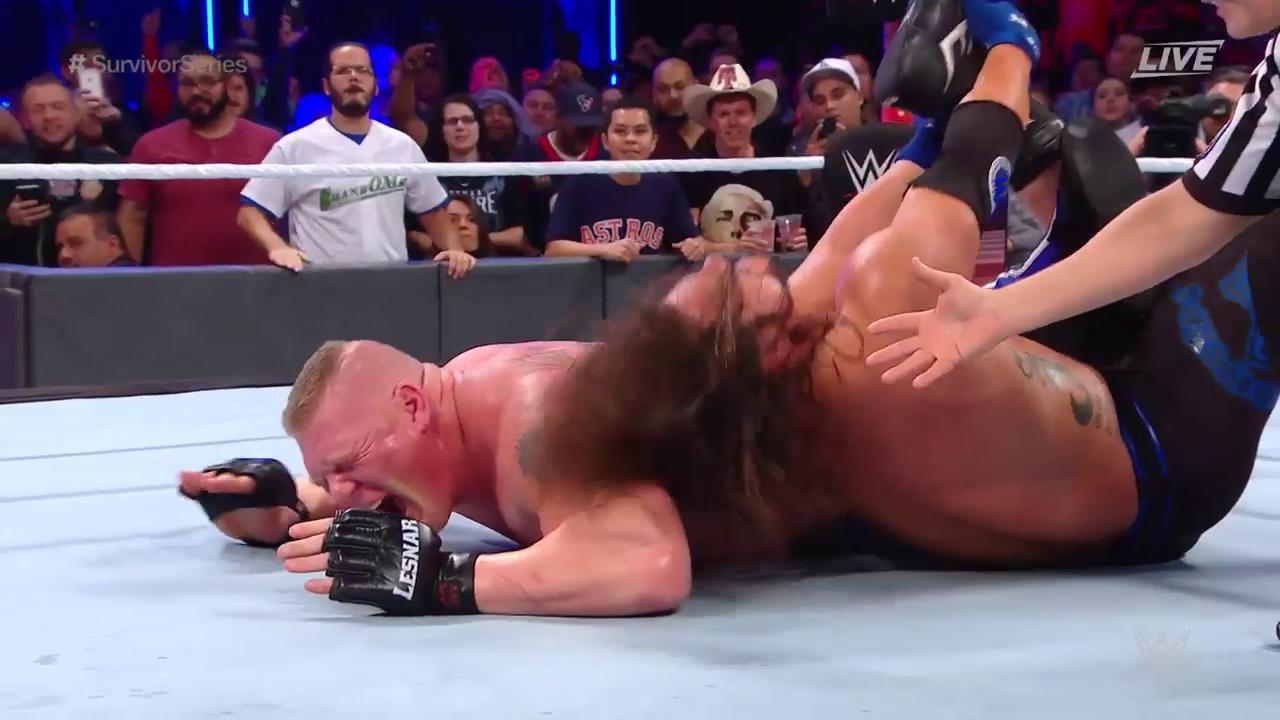 Survivor Series 2017: Brock Lesnar derrotó  a AJ Styles con F5- (Foto: WWE)