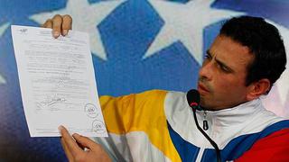 Venezuela: oposición denuncia que hay planes para atentar contra Capriles