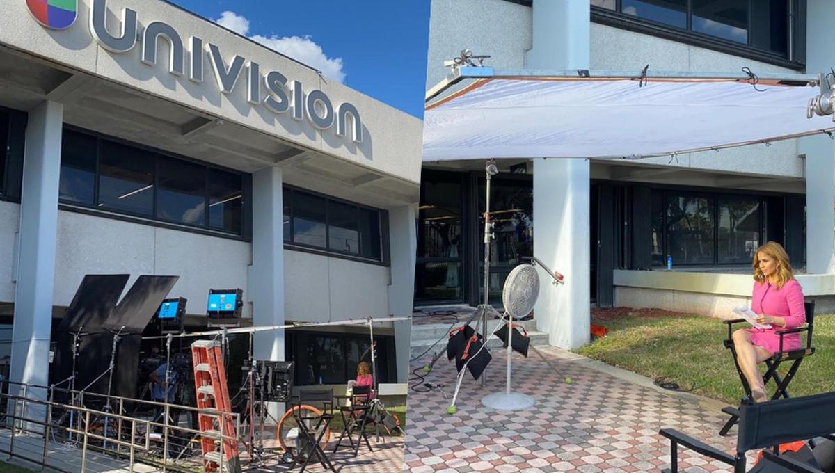 Luego del cierre del edificio de Univisiónm algunos programas decidieron grabar desde la calle.