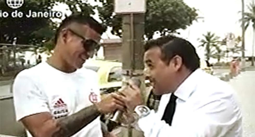 Miguel Trauco en una curiosa entrevista para un programa de televisión (Foto: captura)