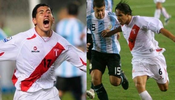 Johan Fano y Juan Manuel Vargas fabricaron uno de los goles más gritados en la historia de Perú | Foto: Archivo GEC.