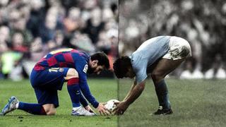 “Un fútbol de otra galaxia”: Barcelona preparó este video con lo mejor de Messi y Maradona como azulgranas