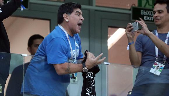 Maradona atacó a Sampaoli: "No sabe a qué juega, no tiene solución para nada". (Foto: AFP)