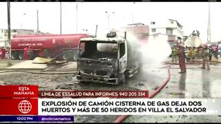 Incendio en VES: se elevan a dos los muertos por explosión de camión cisterna