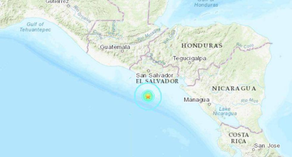 Dos sismos sacudieron El Salvador este martes. (Foto: USGS)