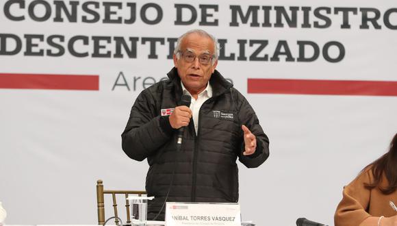 Aníbal Torres denunció que sectores de "ultraderecha" quieren que se concrete la destitución del presidente Pedro Castillo | Foto: PCM