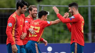España ganó 4-1 a Islas Feroe con gol de cabeza de Ramos en duelo por las clasificatorias a la Euro 2020
