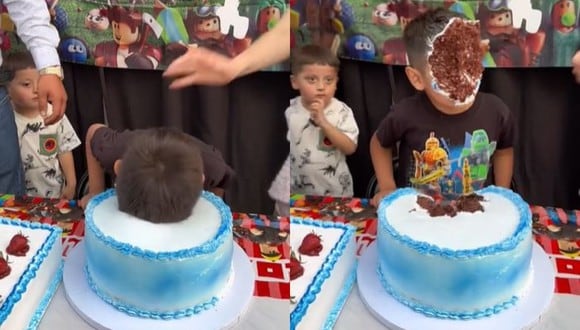 El pequeño sorprendió a todos con su inesperada reacción durante su cumpleaños. (Foto: @a_pargzz?/TikTok)