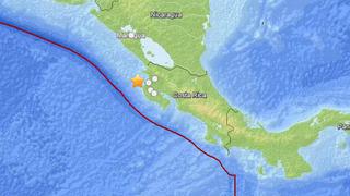 Costa Rica: sismo de 6 grados se sintió en las costas del Oceano Pacífico