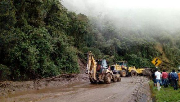 Huánuco: habilitan parcialmente siete tramos de Carretera Central tras huaicos
