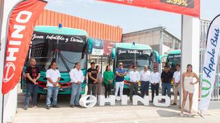 Hino Mitsui y Apple Bus impulsan el transporte en la zona norte con la entrega de nuevos buses