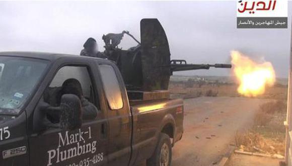 La camioneta de un gasfitero de Texas en la guerra de Siria