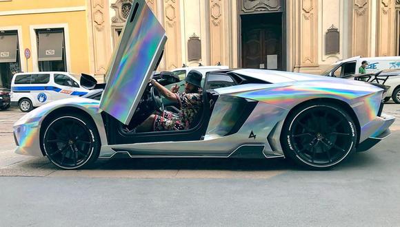 El Lamborghini Gallardo de Pierre-Emerick Aubameyang. (Foto: Instagram)