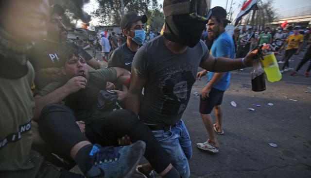 Irak: Sube a 60 la cifra de muertos por fuertes protestas. (Foto: AFP)