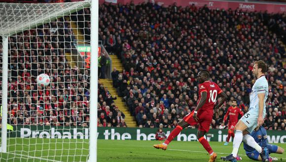 Sadio Mané colocó el 1-0 del Liverpool vs. West Ham  por la Premier League. (Foto: Reuters)