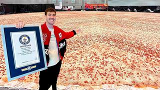 Récord Guiness: ¿cuánto mide la pizza más grande del mundo?