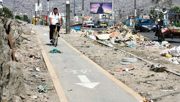 "Hay 32 kilómetros de ciclovías en abandono en Lima"