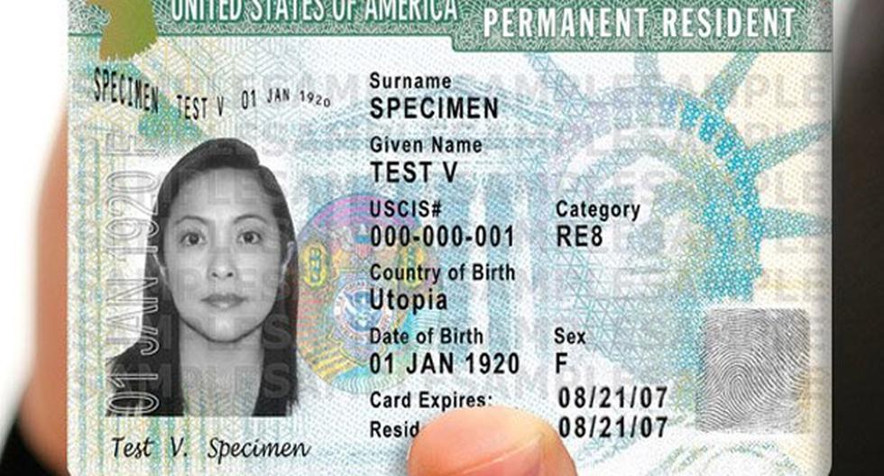 Una Green Card permite vivir y trabajar legalmente en Estados Unidos. (Foto: uscis.gov)