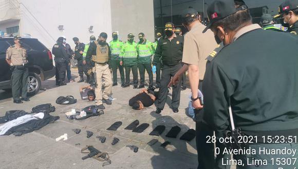 La Policía frustró el asalto a la entidad financiera | Foto: Policía Nacional de Perú