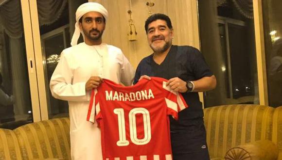 Maradona vuelve a ser entrenador en Emiratos Árabes Unidos