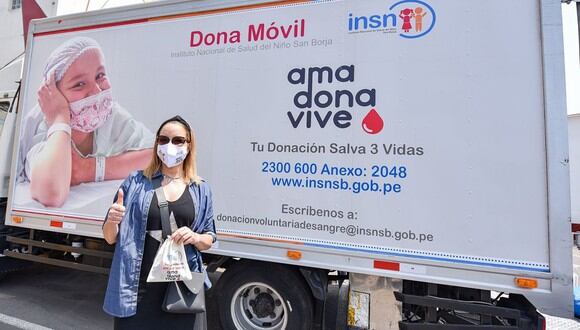 Marisol Aguirre, Kukuli Morante y Marina Gutiérrez se unen a campaña del INSN para donar sangre. (Foto: INSN)