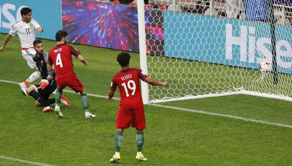 México y Portugal disputan el tercer lugar de la Copa Confederaciones y aztecas marcaron gracias a error defensivo de los lusos. (Foto: AP)