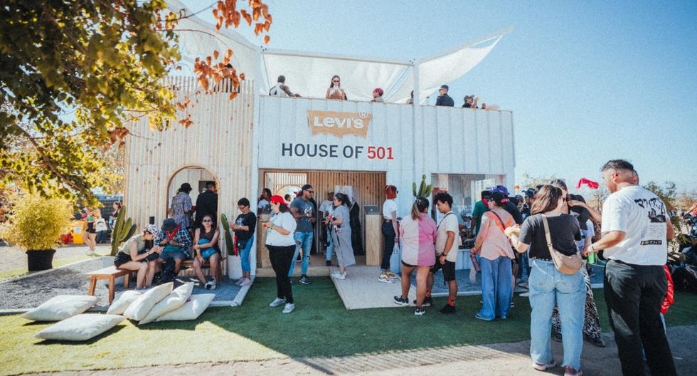 La casa Levi's fue una de las tiendas pop up más visitadas de esta edición del Lollapalooza Chile. (Foto: Levi's)
