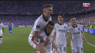 Gol de Santos Borré: anotó el 1-1 en la final Eintracht Frankfurt vs Rangers | VIDEO