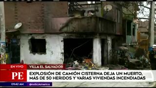 Incendio en VES: recomendaciones tras explosión de camión cisterna de gas
