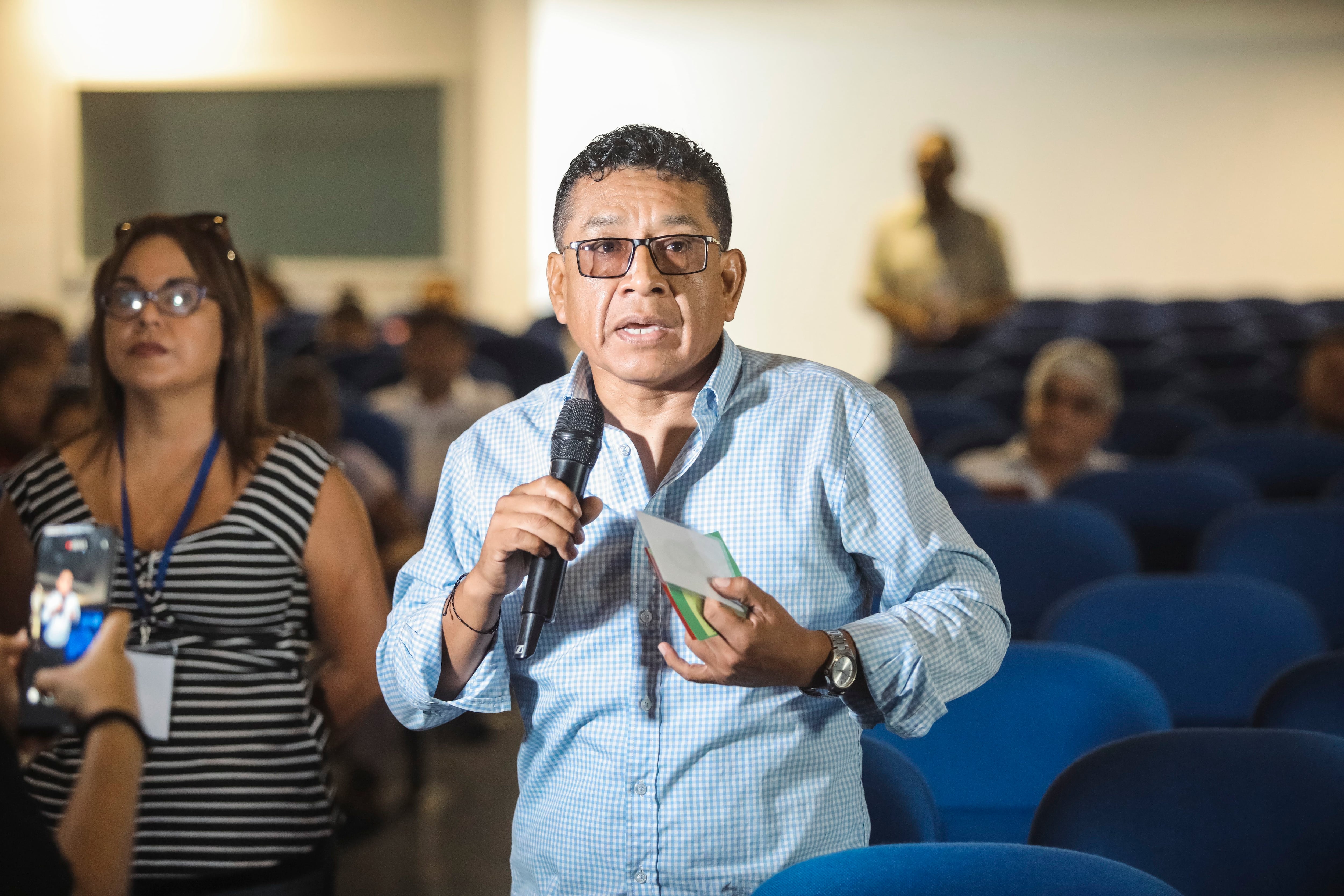 Martin Morales, dirigente del Callao, habló sobre la importancia de la transparencia en la gestión municipal para evitar corrupción como en la era Chim Pum Callao. (Foto: Joel Alonzo)