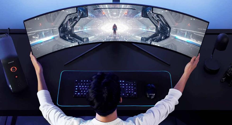 Samsung presenta la nueva línea de monitores para juegos Odyssey en CES 2020. (Foto: Samsung)
