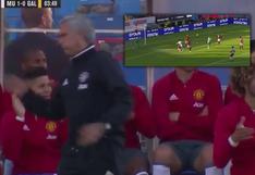 Jose Mourinho puso una cara indescriptible tras el gol de Zlatan Ibrahimovic