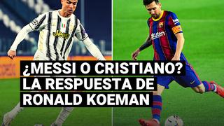 FC Barcelona: Koeman no se animó a elegir al mejor entre Messi y Cristiano
