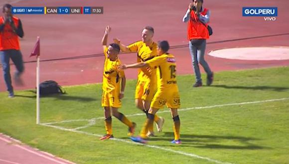 Universitario vs. Cantolao EN VIVO: Rengifo aprovechó su velocidad y marcó el 1-0 para el 'Delfín' | VIDEO. (Video: Gol Perú / Foto: Captura de pantalla)