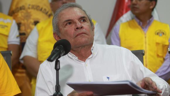 Luis Castañeda evita pronunciarse sobre detenidos alcaldes de su partido Solidaridad Nacional. (Foto: Archivo El Comercio)