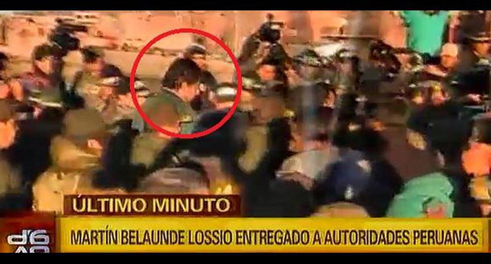 Martín Belaunde Lossio fue entregado a las autoridades peruanas. (Foto: Captura Canal N)