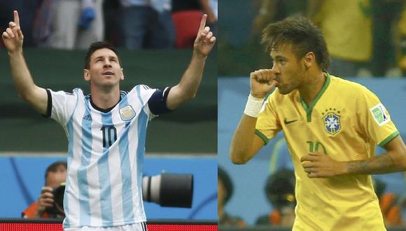 Messi y Neymar, compañeros en el Barza y goleadores del Mundial