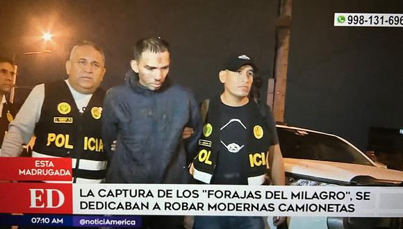 Capturan a banda criminal en San Martín de Porres. (Foto: América Noticias)