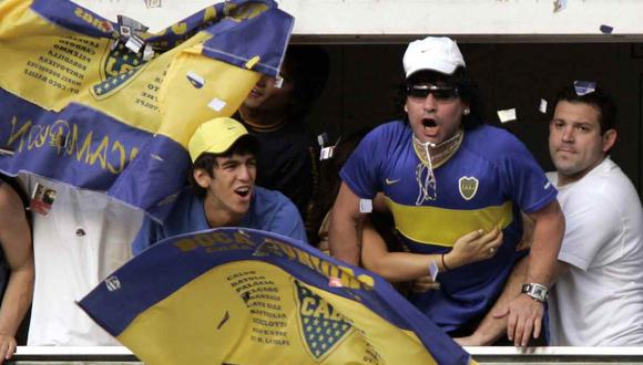 El homenaje de Boca Juniors a Diego Maradona en La Bombonera. (Foto: AFP)