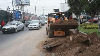 Avenida Faucett soportó congestión vehicular por obras [FOTOS]