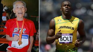 Japonés de 103 años reta a Usain Bolt a una carrera de 100 m.