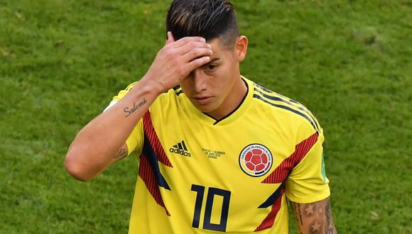 A tres días del partido de octavos de final, Colombia sigue sin informar qué tan grave es la fatiga muscular que aqueja a James Rodríguez y si podrá seguir contando con él en Rusia. (Foto: AFP)