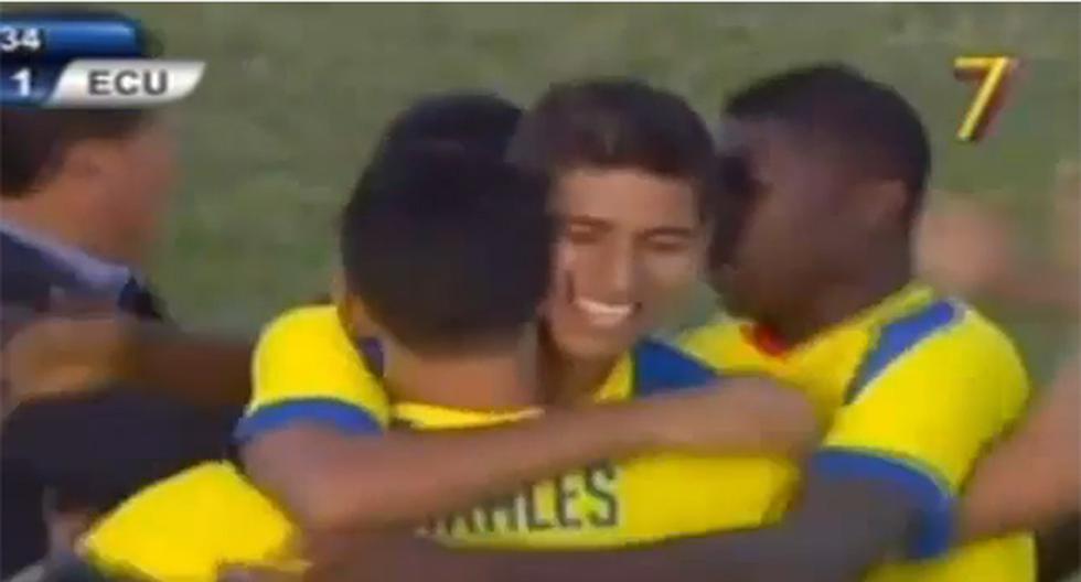 Miguel Parrales anotó para Ecuador (Foto: Captura)