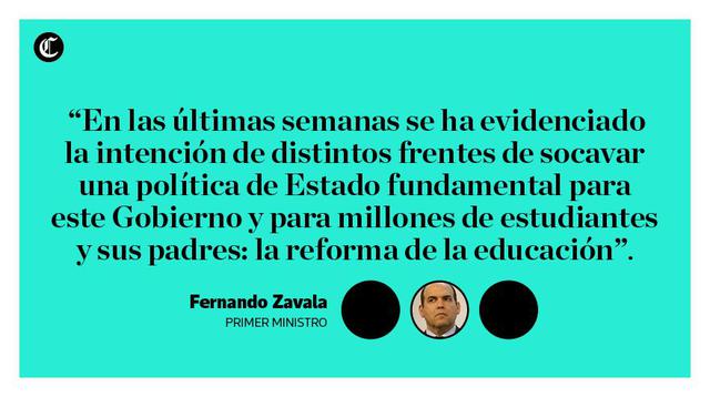 Esta tarde, el primer ministro, Fernando Zavala, sustentó la cuestión de confianza frente al pleno del Congreso para respaldar a la ministra Martens.